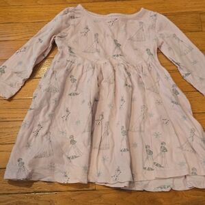 Disney Light Pink Frozen Long-Sleeve Dress